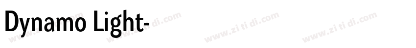 Dynamo Light字体转换